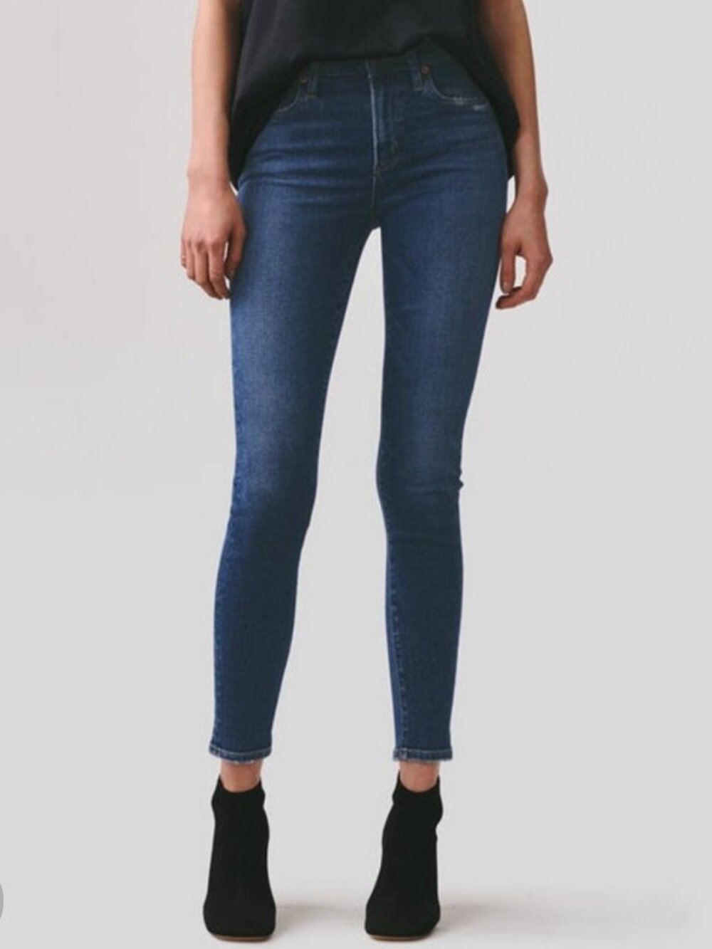 AGOLDE Sophie Mid Rise Skinny Jeans Deep Indigo 28